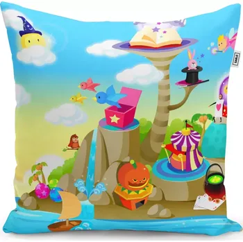 Polštář Sablio Polštář Pohádkový svět - 40x40 cm