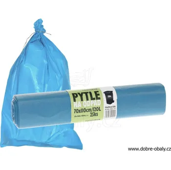 Pytle na odpadky Pytle na odpad 120 l, 70x110cm, 40y modré, 25ks/role - Pytle na