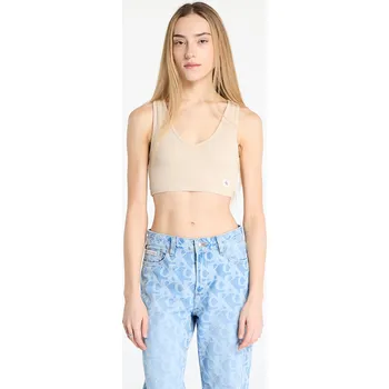 Top Calvin Klein Jeans Washed Woven Label Top Beige L