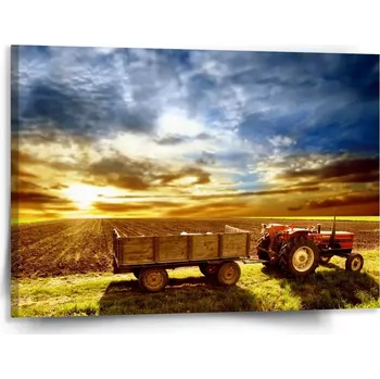 Obraz Sablio Obraz Traktor s vlečkou - 150x110 cm