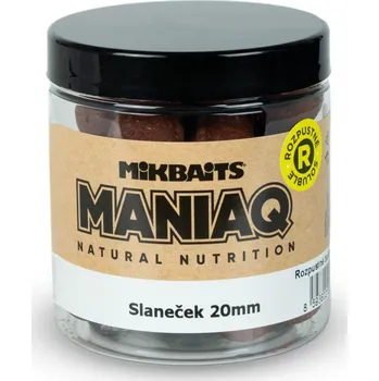 Nástraha Mikbaits ManiaQ boilie rozpustné 250ml - Slaneček 24mm - Expirace: 12/2025