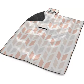 deka Sablio Plážová deka Světlé kosodélníky: 200x140 cm