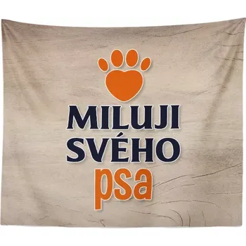 deka Sablio Deka Miluji svého psa: 150x120 cm