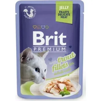 Brit Premium Cat Delicate Fillets in Jelly with Trout 85g