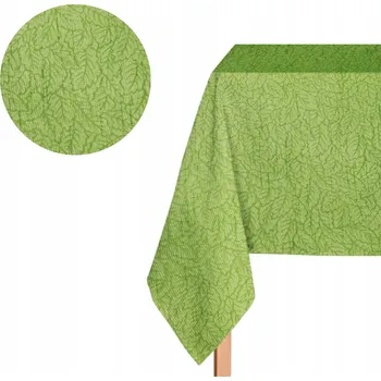 ubrus UBRUS NA STŮL 160x300 ZELENÝ VELIKONOČNÍ JARNÍ VĚTVIČKY SVÁTEČNÍ