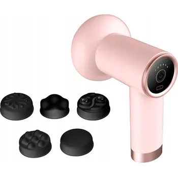 Masážní přístroj MASÁŽNÍ PISTOLE MASÁŽNÍ PŘÍSTROJ NA ZÁDA TĚLA GUN 6 ÚROVNÍ 5 KUSŮ NÁSTAVCŮ