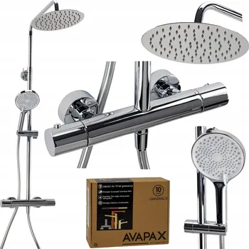 Sprchový set Sprchový set s termostatickou baterií a dešťovou sprchou do sprchového koutu