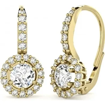 Náušnice Couple, Luxusní náušnice Nia, žluté zlato se zirkony, 585-66-3-0283.0Z00.0.00.001.08