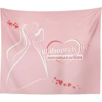 deka Sablio Deka Blahopřejeme novomanželům: 150x120 cm