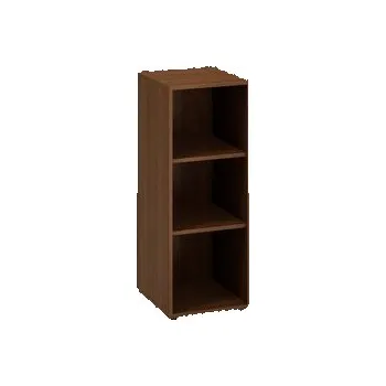 Ložnice Střední úzká skříň Alfa 500, 106,3 x 40 x 45 cm, otevřená, dezén ořech