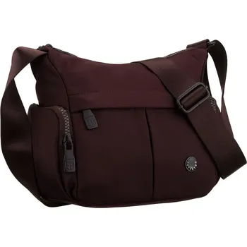 Kabelka Peterson Dámská taška přes rameno s širokým popruhem a dvěma přihrádkami Barva: Bordová