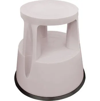 Pojízdné plastové stupátko, šedé