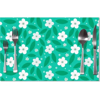 prostírání Sablio Prostírání Bílé květy s lístky: 40x30cm