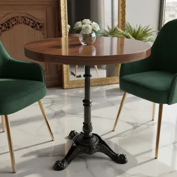 Stolová podnož Interex design Stolová podnož BAROKKO 90 / Černá matná 720 mm