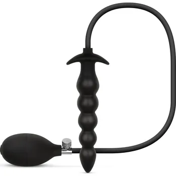 Anální kolík Easytoys Anal Collection Inflatable Anal Plug with Pump 20cm Black