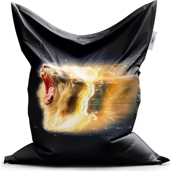 Sedací pytel Sablio Sedací vak Classic Lev art - 200x140 cm