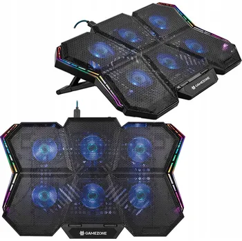 CHLADICÍ PODLOŽKA POD NOTEBOOK S LED RGB PODSVÍCENÍM