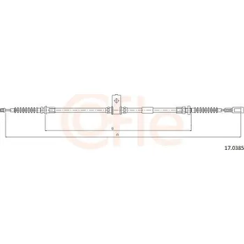Auto-moto Tažné lanko, parkovací brzda COFLE CFE17.0385