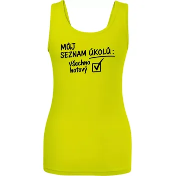 Můj seznam úkolů - Dámské tílko - XS ( Limetková )