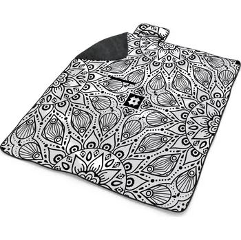 deka Sablio Plážová deka Bílé mehendi: 200x140 cm