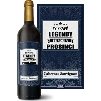 Víno Sablio Červené víno Ty pravé legendy se rodí v prosinci: 0,75 l
