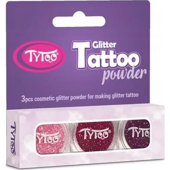 Odstranitelné tetování Samolepky klasické hračkové tetování pro nejmenší s třpytkami py Dante 1 ks