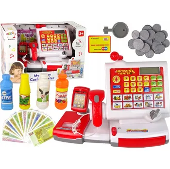 Hra na obchod Pokladna Fiskální Lean Toys 33x20x17 cm