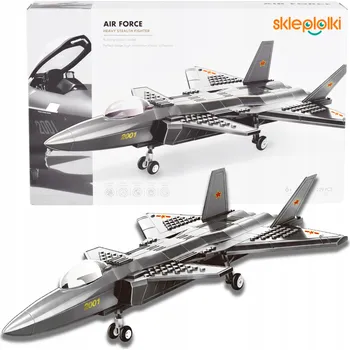 ostatní stavebnice STAVEBNICE STÍHACÍ LETADLO SADA PRO DĚTI MILITARY MODEL