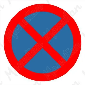 Kancelář Zákaz zastavení, plast 210 x 210 x 0,5 mm