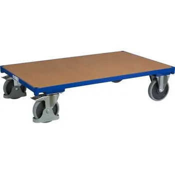 Stavebniny Přepravní plošina, do 500 kg, 106 x 70 cm, modrá