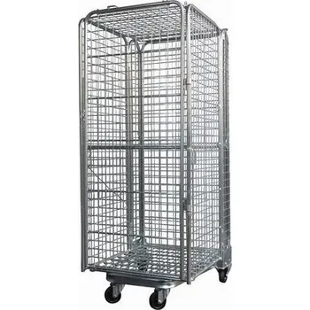 Stohovatelný pojízdný kontejner s mřížovými stěnami, do 400 kg