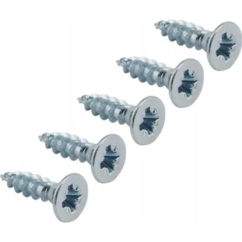 Vrták Šroub AZMET do dřeva 3,5 mm x 16 mm, bílý zinek, 100 ks