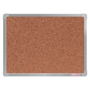 Kancelář Korková tabule boardOK, 60 x 45 cm, elox