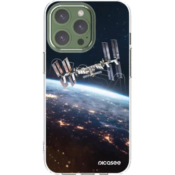 Pouzdro na mobilní telefon Picasee silikonový průhledný obal pro Apple iPhone 13 Pro - Station