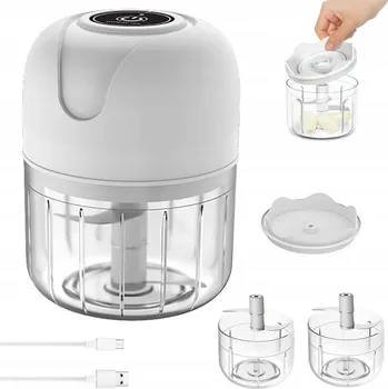 Kuchyňský robot ELEKTRICKÝ ROZDRABŇOVAČ SEKÁČEK NA ČESNEK USB 250ml