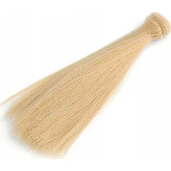 Doplněk pro panenku Vlasy pro panenky béžové rovné délka 200 mm šířka 1000 mm