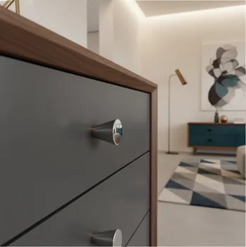 Nábytkové kování Interex design Úchytka knopka MANGO / Lesklý chróm