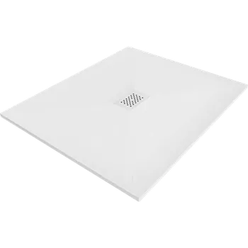 Sprchová vanička Mexen Hugo, obdélníková sprchová vanička SMC 130 x 100 cm, bílá, bílá krytka, 42101013-W