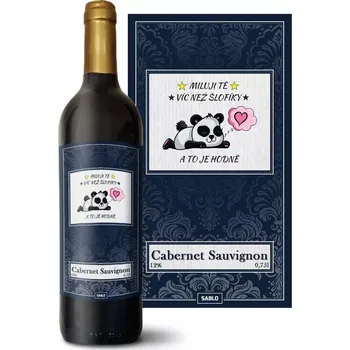 Víno Sablio Červené víno Miluji tě víc než šlofíky: 0,75 l