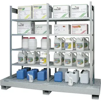 Dílenský regál Regál se žárově zinkovanou záchytnou vanou 14919