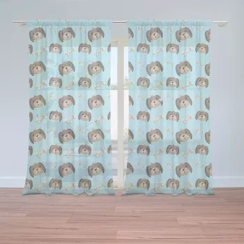 Záclona Sablio Záclony Pejsek s kostí: 2ks 150x250cm