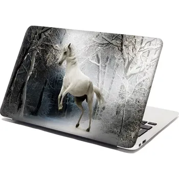 samolepka Sablio Samolepka na notebook Bílý kůň - 29x20 cm