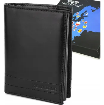 Peněženka Peněženka Beltimore , přírodní lícová kůže, černá - muž