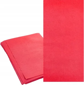 Balící papír Balicí papír ČERVENÝ 50x25 cm 100 ks EKO Výplň do dárků a balíků