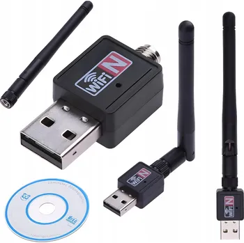 Síťová karta Externí WIFI karta + anténa 300Mbps USB