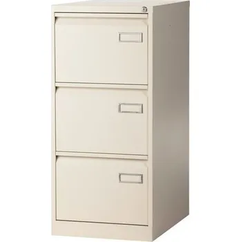 Jednořadá kovová kartotéka A4 Manutan Expert Cally, 3 zásuvky