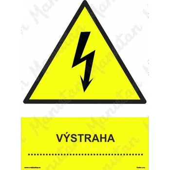Kancelář Výstraha, samolepka 148 x 210 x 0,1 mm A5