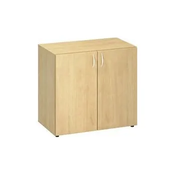 Nábytek Nízká široká skříň Alfa 500, 73,5 x 80 x 47 cm, s dvířky, dezén divoká hruška