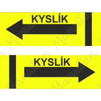 Kancelář Kyslík, samolepka 65 x 31 x 0,1 mm vlevo