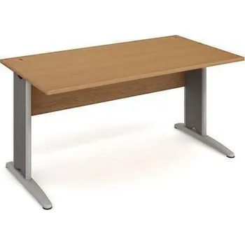 Kancelářský stůl Cross, 160 x 80 x 75,5 cm, rovné provedení, dezén buk
